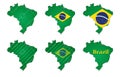 Brazil football maps