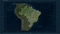 Brazil highlighted - composition. High-res satellite