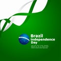 Brazil Independence Day Vector Template Design Illustration Royalty Free Stock Photo