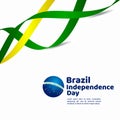 Brazil Independence Day Vector Template Design Illustration Royalty Free Stock Photo
