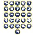brazil map icons. Vector illustration decorative design Royalty Free Stock Photo