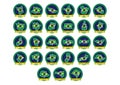 brazil map icons. Vector illustration decorative design Royalty Free Stock Photo