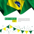 Brazil National Day Vector Template Design Illustration