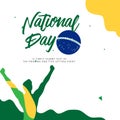 Brazil National Day Vector Template Design Illustration