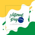 Brazil National Day Vector Template Design Illustration