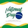 Brazil National Day Vector Template Design Illustration