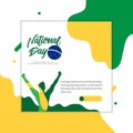 Brazil National Day Vector Template Design Illustration