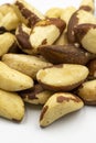 Brazil nut isolated. Pile brazilian nuts. Story format Royalty Free Stock Photo