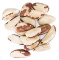Brazil Nuts (isolated on white) Royalty Free Stock Photo