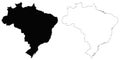 Brazil outline map