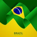 Brazil patriotic background template with empty space for text