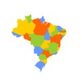 Brazil political map of administrative divisions