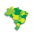 Brazil political map of administrative divisions