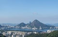 Rio de Janeiro, Brazil, skyline, mountains, skyscrapers, lagoon, Atlantic Ocean, panoramic, view, jungle, forest Royalty Free Stock Photo