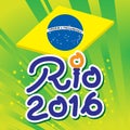 Brazil 2016 Rio de Janeiro Olympic Games Royalty Free Stock Photo
