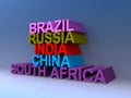 Brazil russia india china south africa brics