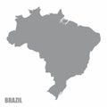 Brazil silhouette map