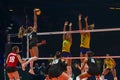 Brazil v. Belgium - Britt Herbots, Belgium player smashes on the Brazilian defense at Women volleyball championship 2022