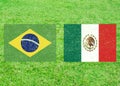 Brazil vs Mexico Sports Background