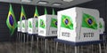 Brazil - voting booths - election concept