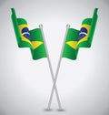 Brazil Waving Flag