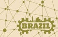 Brazil word build in gear