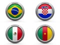 Brazil world cup 2014 group A Royalty Free Stock Photo