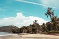 Brazilean tropical beach Royalty Free Stock Photo