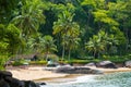 Brazilean tropical beach Royalty Free Stock Photo