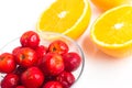 Brazilian Acerola Cherry and Orange Fruit