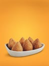 Brazilian deep fried snacks coxinha de frango Royalty Free Stock Photo