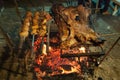 Brazilian Barbecue also known as Churrasco made by Gauchos, Brazil Royalty Free Stock Photo