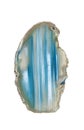 Brazilian blue agate, sectioned and polished