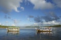 Brazilian Boats Tranquil Waters Nordeste Bahia