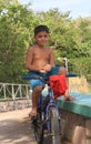 Brazilian Boy on Bike