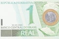 Brazilian 1 BRL currency