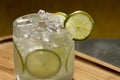 Brazilian Caipirinha cocktail Royalty Free Stock Photo