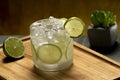 Brazilian Caipirinha cocktail Royalty Free Stock Photo