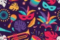 Brazilian carnival pattern