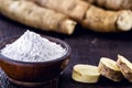 Brazilian cassava flour, called polvilho, cassava starch, carimÃÂ£ or gum, is the starch of cassava