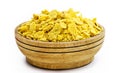 Brazilian cornmeal in flakes, toasted and dried. Brazilian culinary ingredient, Brazillian tipical food