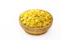 Brazilian cornmeal in flakes, toasted and dried. Brazilian culinary ingredient