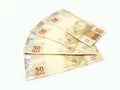 Brazilian currency Royalty Free Stock Photo