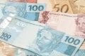 Brazilian Currency (Real) Royalty Free Stock Photo