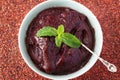 Brazilian dessert Acai pulp Royalty Free Stock Photo
