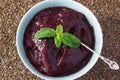 Brazilian dessert Acai pulp Royalty Free Stock Photo