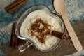 Brazilian dessert made of rice and condensed milk called arroz doce Royalty Free Stock Photo