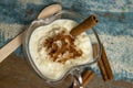 Brazilian dessert made of rice and condensed milk called arroz doce Royalty Free Stock Photo