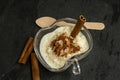 Brazilian dessert made of rice and condensed milk called arroz doce