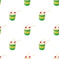 Brazilian drum pattern seamless vector